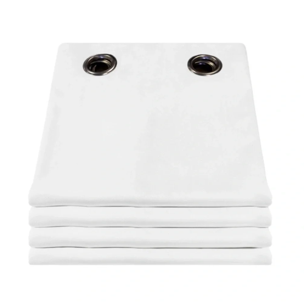 White SOUNDPROOF Curtain Velvet Venise Snow MC720